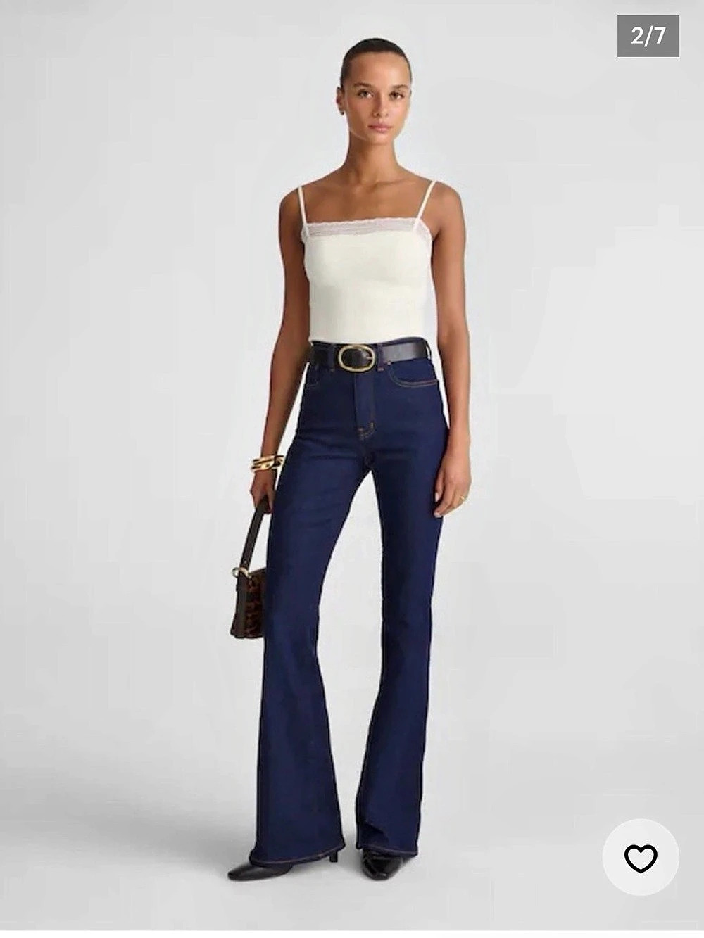 Madewell lace trimmed tank
